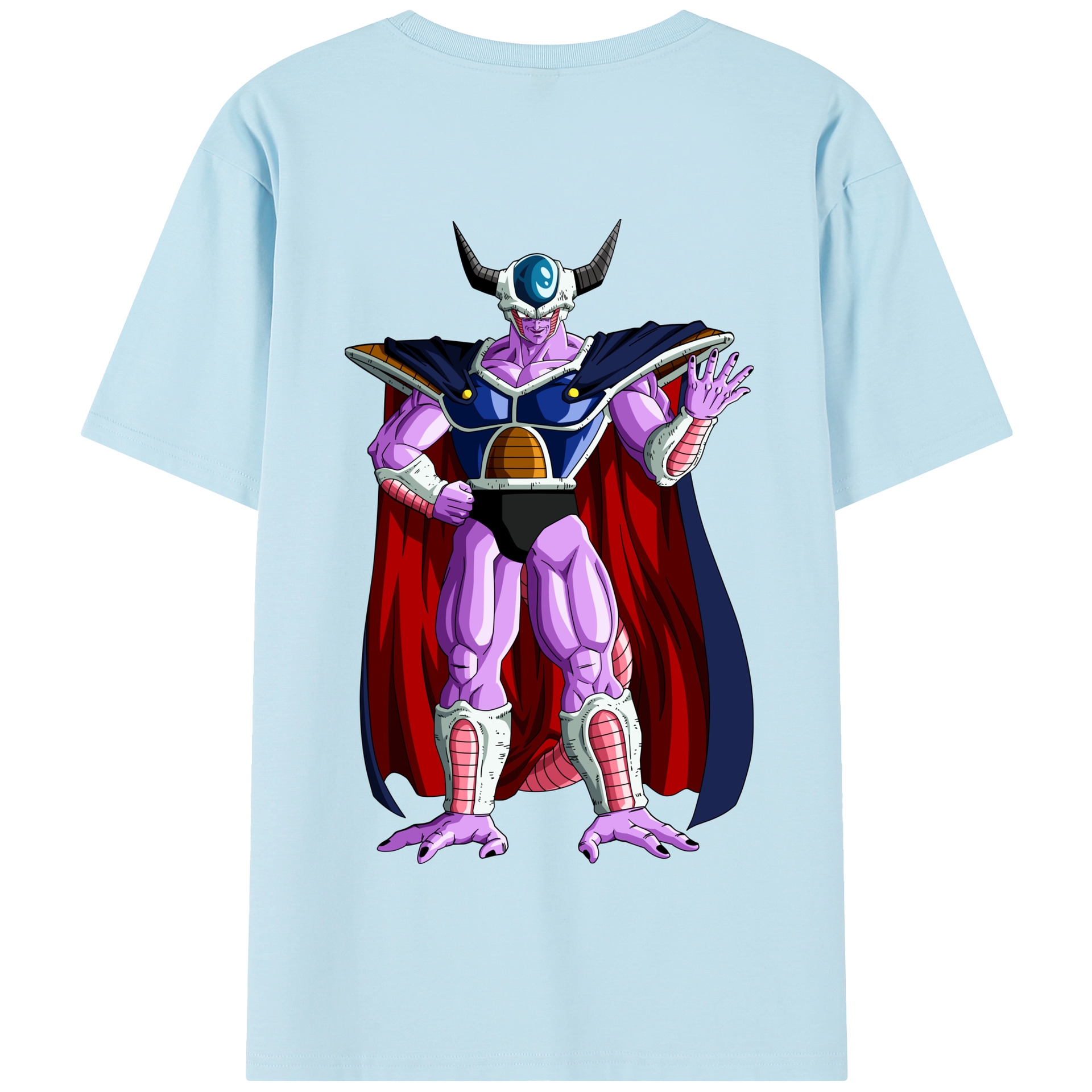 （画像用） ドラゴンボール コルド大王 DRAGON BALL King Cold 綿100％半袖Tシャツ（背面プリント）